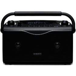 Roberts Eco4 BT Black - Compact Portable DAB/DAB+ FM Radio with Bluetooth with upto 150 Hours Battery Life